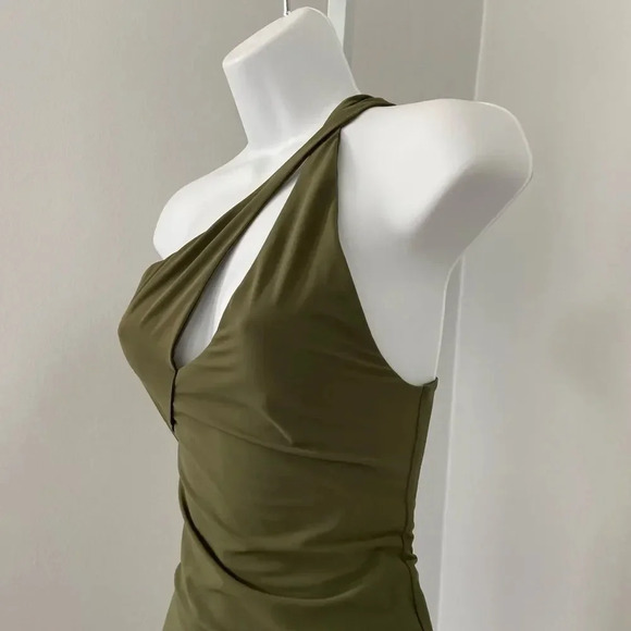 Alix NYC Paige Asymmetrical Cut-Out Bodysuit size XS - Picture 3 of 10